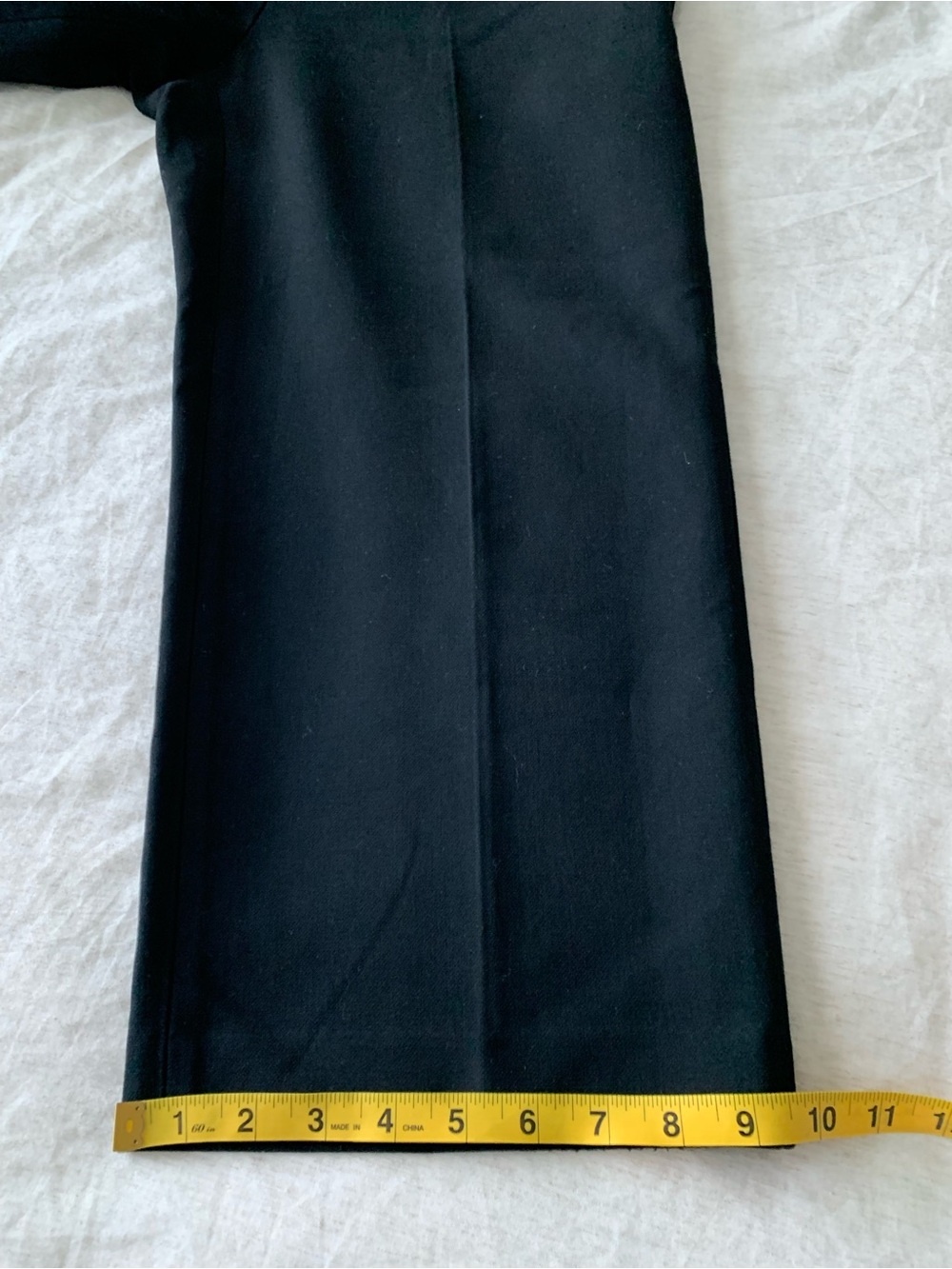 Babaton Pant Agency Black cropped Wide-Leg Pants women’s size 12 - Picture 5 of 9